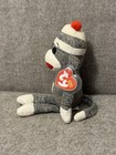 Ty Beanie Babies Socks The Gray Sock Monkey Plush Toy  2011 