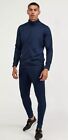 Under Armour Mens Medium Navy   Black Challenger Slim Fit Funnel Neck Tracksuit