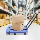 Heavy Duty Folding Portable Luggage Cart Luggage Cart 6 Wheels 100kg Max Load 