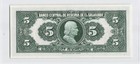 El Salvador 1949  5 Colones P-84v3  Specimen Banknote 