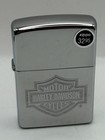 Vintage 2009 Harley Davidson Bar   Shield Hp Chrome Zippo Lighter New B36