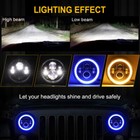Pair 7  Round Led Headlights 105w Hi lo Drl For Chevy 1975-1980 K10 K20 K5 C10