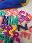 Colorful Magnetic Alphabet Letters Numbers With Storage Bag Vintage 90s