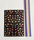 Vtg Lisa Frank Stickers Black Stars Htf Rainbows Shooting Star Last One