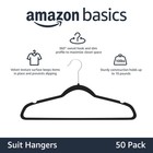 Amazon Basics Slim Velvet Non-slip Space Saving Suit Clothes Hangers  Closet