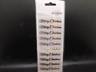 Christmas Paper Crafts Merry Christmas Gold Foil Stickers 4 Sheets 40pc