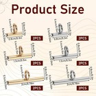 12 Pcs Brooch To Pendant Converters  Brass Pins Pendant Converters 3 Sizes Pin