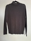 Old Navy Men s Gray Rib-knit Turtleneck Pullover Sweater Cotton Size M