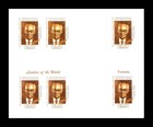 Liberia 1999 Estonia President Lennart Georg Meri Set X3 Imperf Bloc Mnh