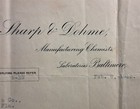 1916 Sharp   Dohme Narcotic Order Form Letter Tydings Ocala Fl Pharmacy Antique