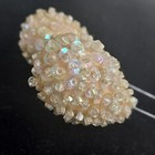 Vintage Hat Pin Aurora Borealis Sequins Ab Stick Pin Lot 2 Antique Jewelry Pearl