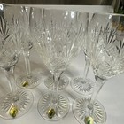 Waterford Lead Crystal 9  Kelley Red Wine Glasses Set Of 6