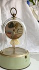 Gebruder Junghans Reuge Midcentury Dancing Ballerina Music Box Dome Mantel Clock
