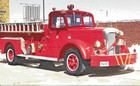 Lot Of 6  Postcards Of Vintage Fire Trucks