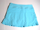 Ivivva Skirt By Lululemon Turquoise Blue Lined Skort Pleated Pocket Girl Size 14