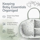 Diaper Caddy Organizer For Baby Nursery Basket With Handle Lid Nursing Caddy
