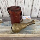 Victorian Style Etched Brass Telescope W  Wooden Box - Antique Finish - Nautical