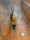 Antique Brass  Bronze Indian Hamsa Mughal Deccan Bird  Oil Lamp