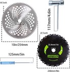9  X 20t Chainsaw Tooth Cutter 10  X 80t Carbide Tip Brush Blades With Universal