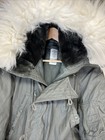 Us Military Vintage N-3b Extreme Cold Weather Parka Cotton Furr Hood Size Medium