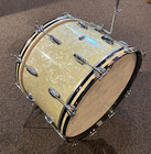 Vintage Slingerland Chicago 14x22 White Marine Pearl Bass Drum Late 50s