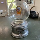 Vintage Ford Gum Ball  chicklet Machine 1 Cent Penny W  Glass Globe Rare 