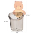 Wall-mounted Toothbrush Holder Cup     Punch-free Bathroom Storage Rack Organizer