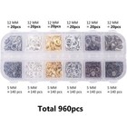 960pc Lobster Clasp Jump Rings For Jewelry Making Findings Diy Necklace Bracelet