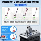8000mah Replacement For Dyson V6 Battery 21 6v Lithium Vtc4 Sv03 Sv04 Sv05 Sv