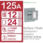Square-d 125-amp 12-space 24-circuit Indoor Home Main Lug Load Panel Box