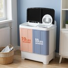 30lbs Washing Machine Portable 2 In 1 Compact Twin Tub Laundry Washer   Spinner