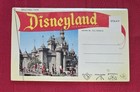  2  Vintage Disneyland Greetings From Scenes Postcard Fold Out Book Unused