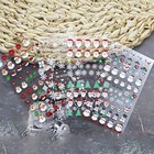 Christmas Nail Art Sticker 5d Self Adhesive Acrylic Sticker Classic Santa Claus