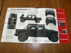 1997 Am General Hummer Unique Imp Brochure 