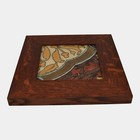 Flint Faience 1920s Art Nouveau Design Art Pottery Tan Brown Red Mural Tile