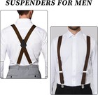 Suspenders For Men Heavy Duty Mens Suspenders 4 Super Strong Metal Clip Black
