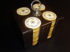 Circa 1880s Old West Set Of 96 Poker Chips