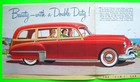 1949 Oldsmobile Woodie Station Wagon Color Folder Brochure Futuramic Wagon Xlnt