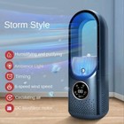 Portable Usb Air Cooler Leafless Electric Fan Silent Timer Air Conditioner Cooli