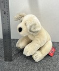 Russ Berrie Rover Plush Dog White Gray 8  Stuffed Animal Vintage With Tag