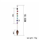 10pcs Amethyst Crystal Pendulum Pyramid Gemstone Reiki Chakra Dowsing Pendant