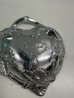 Arthur Court Bunny Orchid Heart Dish Vintage Aluminum 10-858 Without Box
