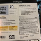3 Pk Neutrogena Ultra Sheer Dry-touch Spf 70 Sunscreen Lotion 3 Oz Ea Exp 10 27