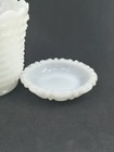    vintage Fire King Hobnail Milk Glass Planter Flower Pot 5    White Oven Ware Usa