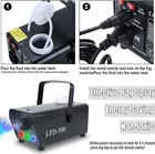 Yaeccc Halloween Stage Party Fog Smoke Machine Special Effects Fogger Portable