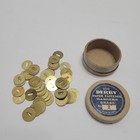 Vintage Derby Brass Paper Fastener Washers  2  In Original Box