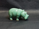 Imperial Faberge Hippo Hippopotamus Jade Nephrite Carving Figurine Gold Diamonds
