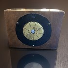 Vintage Taylor Stormoguide Desktop Barometer Art Deco Mcm Style Wood Case