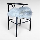 Genuine Icelandic Sheepskin Rug Gray Wide Long Silky Soft Ooak 50  X 33 