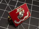 Free Ship Lapel Pin United States Marine Corp Flag Red Enamel 1-1 8 